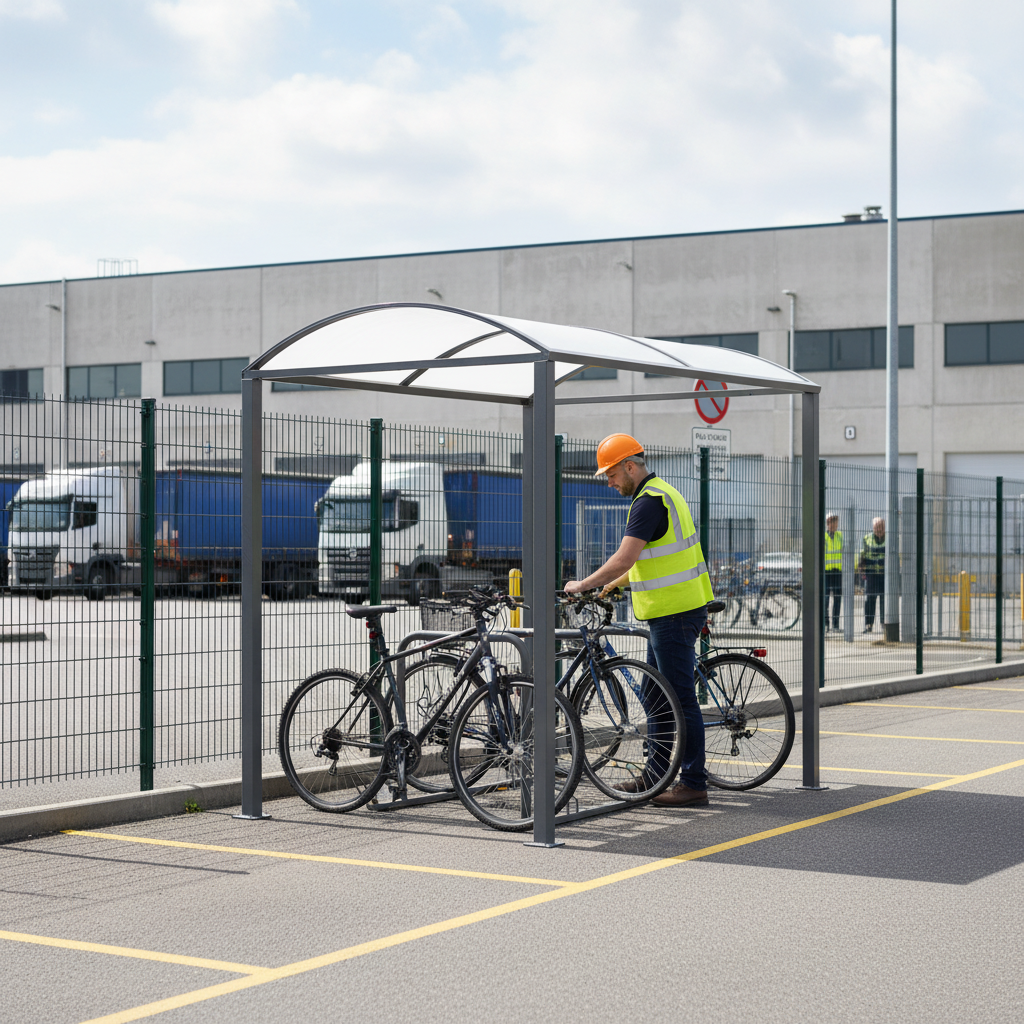 Premium Bike Shelter Extension Kit with Roof Panels and Adjustable Footplates for Enhanced Cycle Storage | Barriers Co
