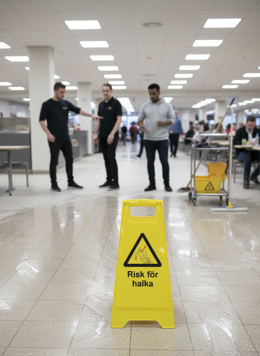 Premium Warning Sign for Slip Hazards - Durable PVC, Magnetic, and Aluminum Options with Easy Installation