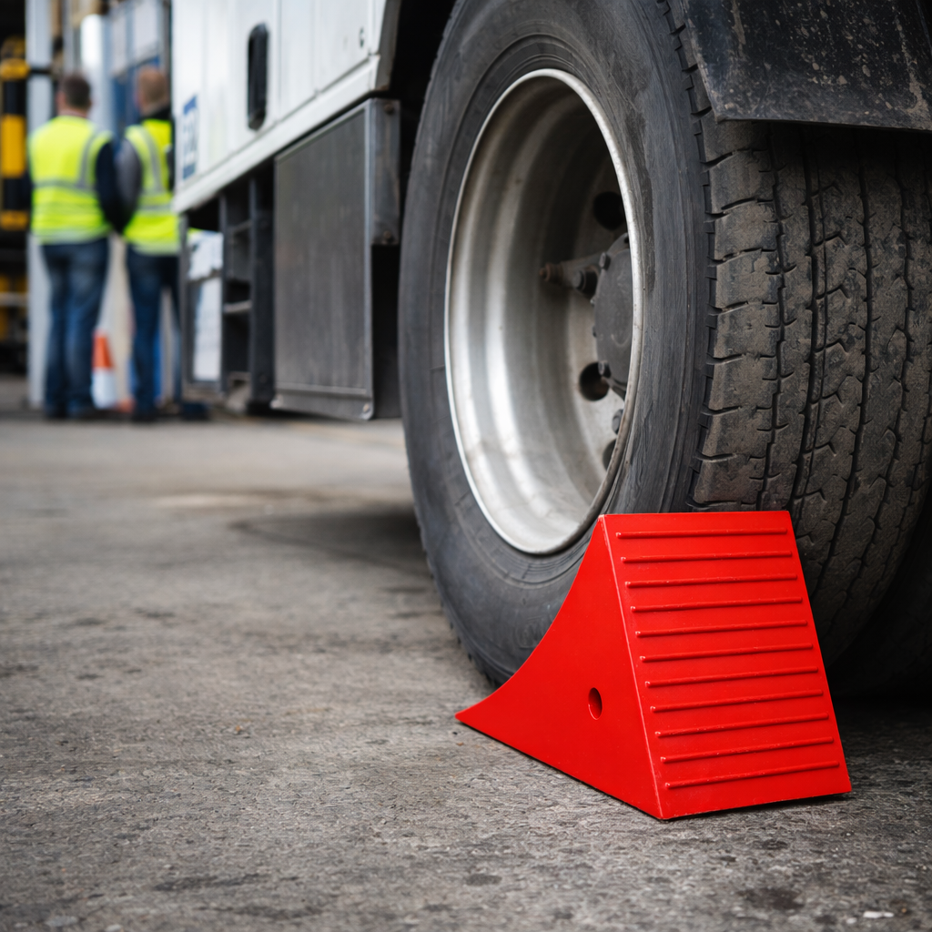 Wheel Chock – 19cm W x 17cm H x 24cm L – Heavy Duty – Vehicle Safety