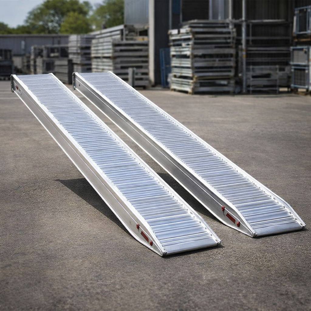 Aluminium Loading Ramps – 5500mm x 580mm – 6070kg Capacity – Industrial Use
