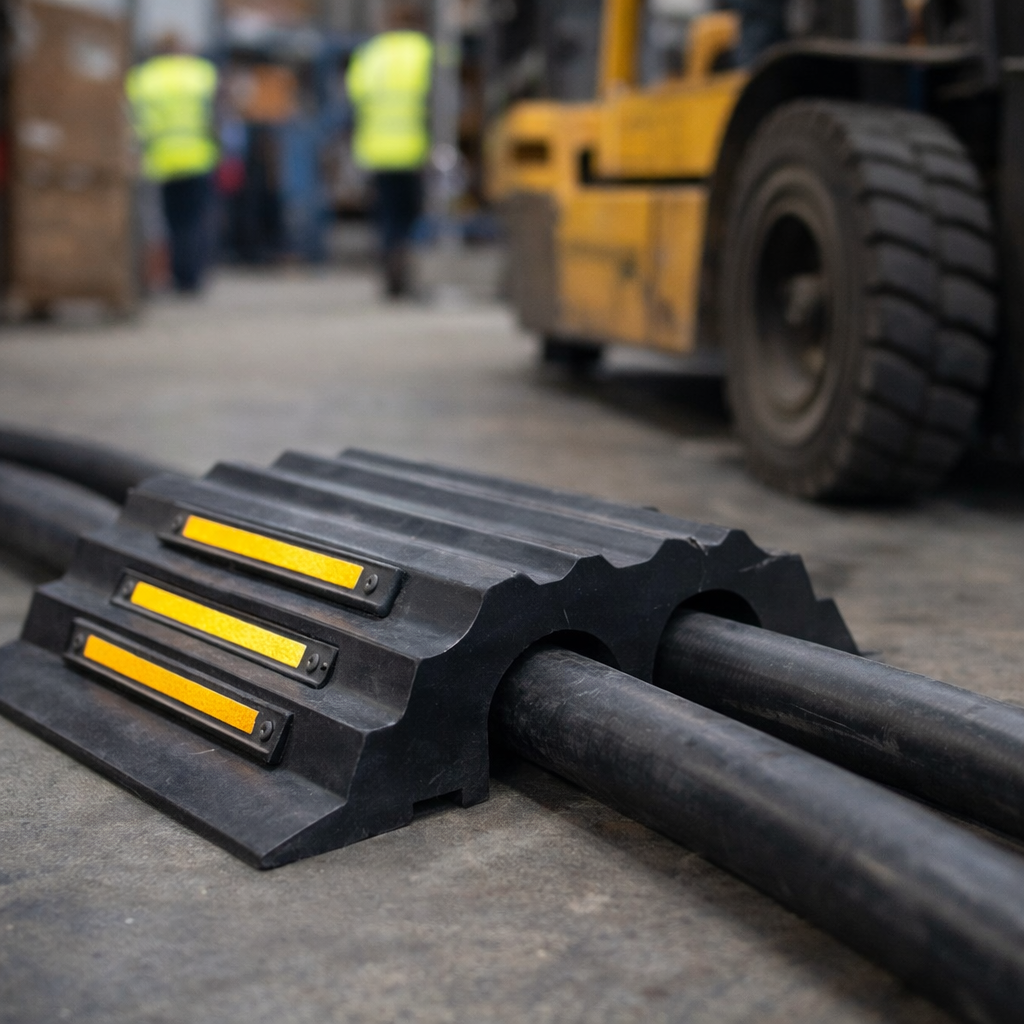 Hose Protectors – 2 Channels 90mm x 105mm – Heavy Duty – Cable Management