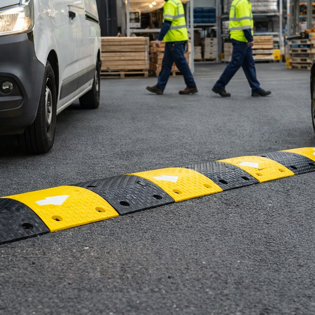 Speed Bump Kit – 5000x400x50mm – Recycled Rubber – Road Safety