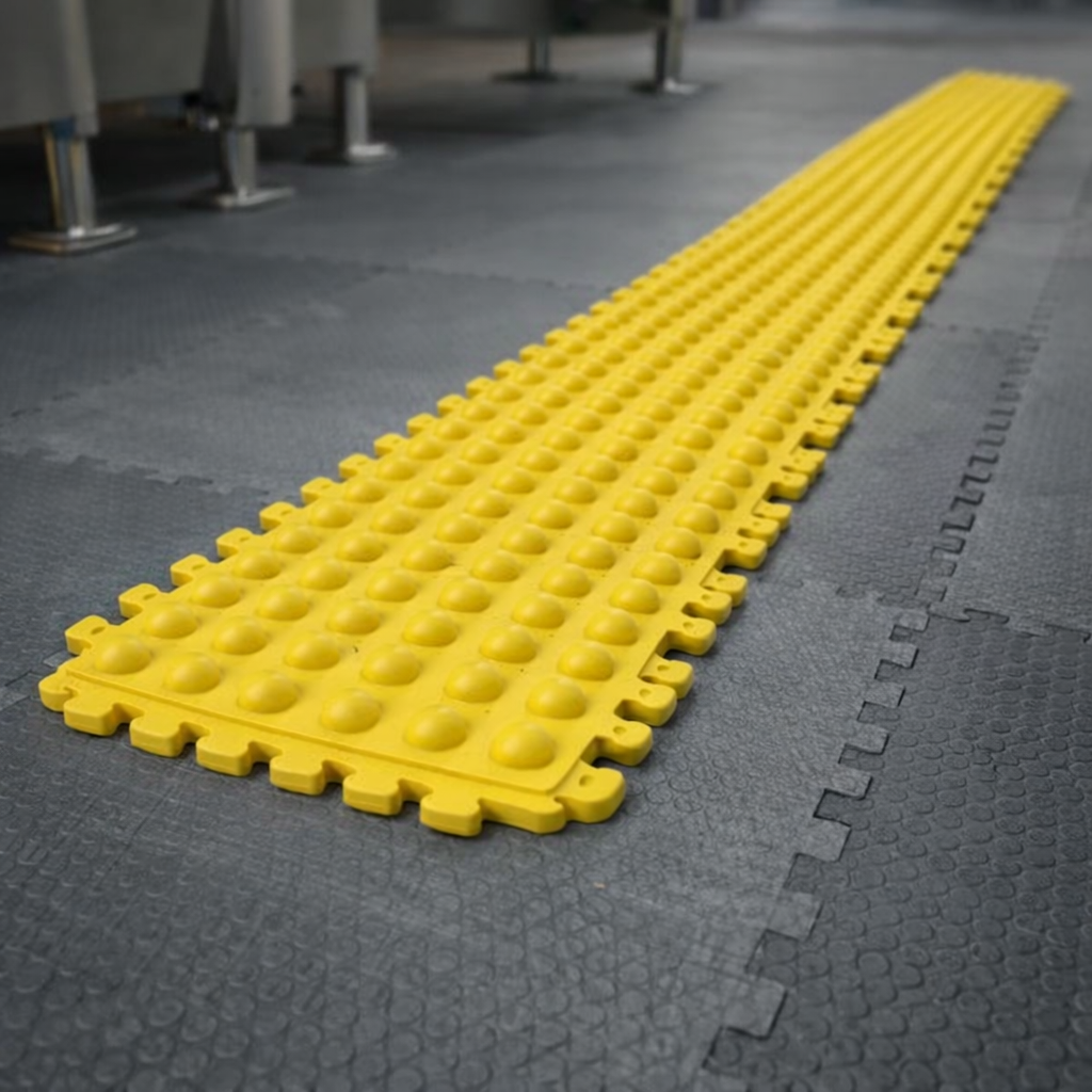 Safety Line Nitrile Mat – 91cm x 10cm – Heavy Duty – Industrial Use