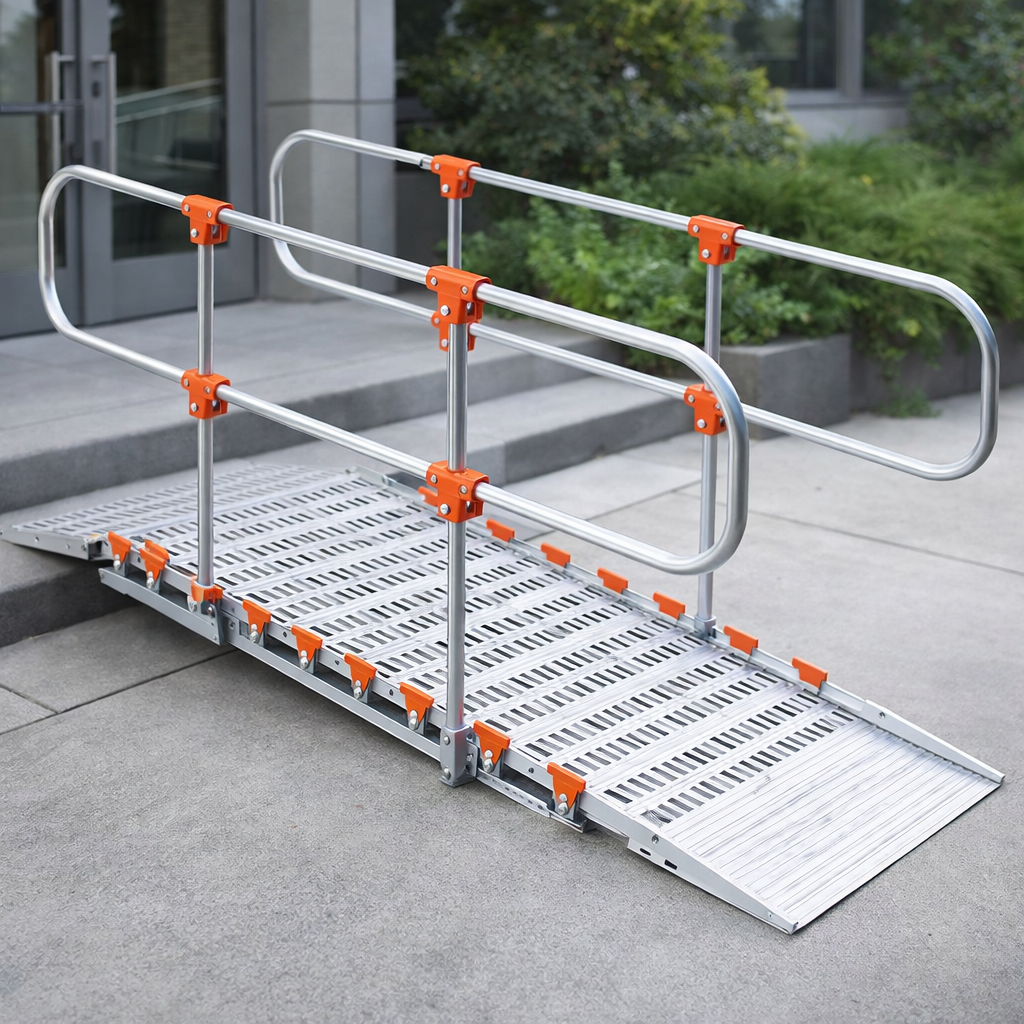 Rollable Handrails – Aluminium – Modular & Easy to Assemble – Outdoor Use