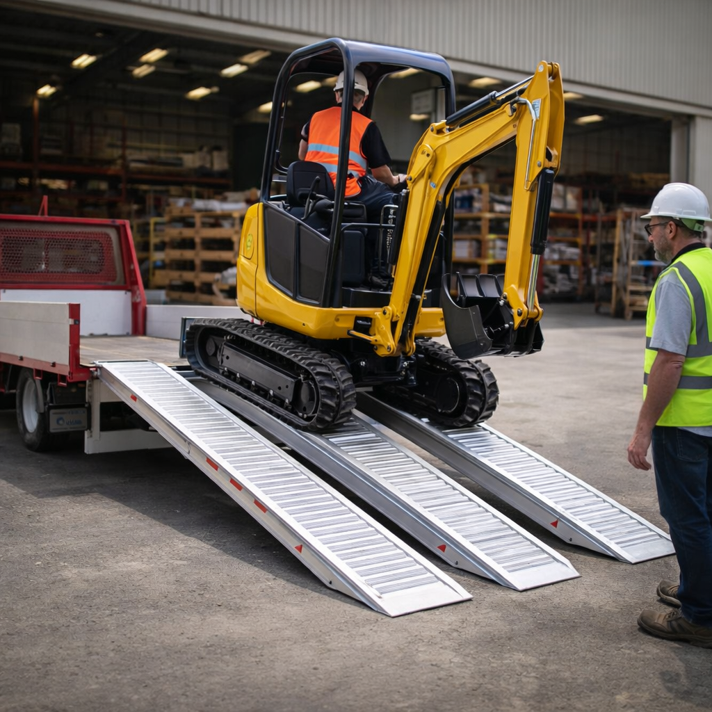 Extra Wide Aluminium Loading Ramps – 3000x400mm – 2500kg Capacity – Vehicle