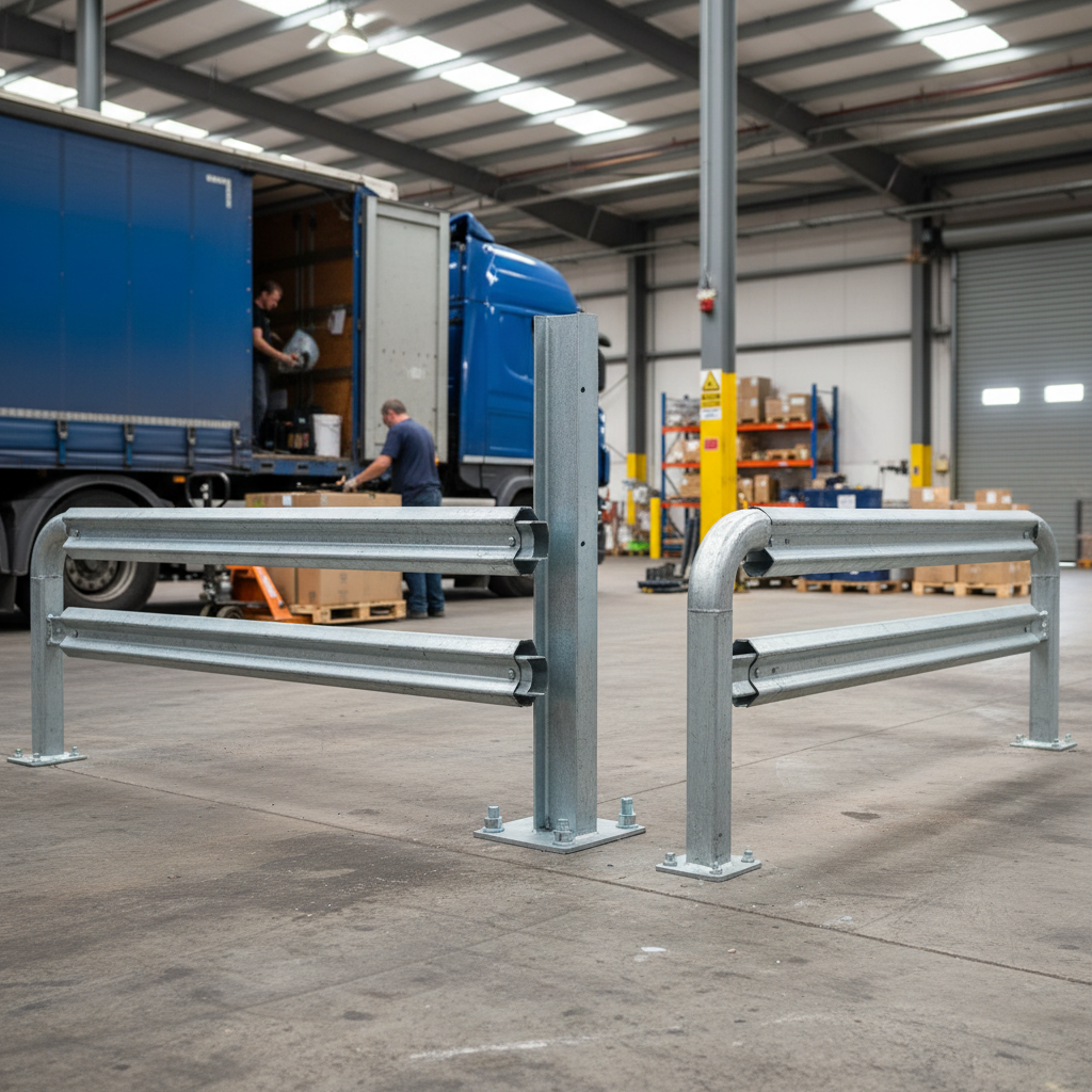 Professional Heavy Duty Bolt Down Post 1100mm for Double Run Armco Barrier with Corrosion Protection | Barriers Co