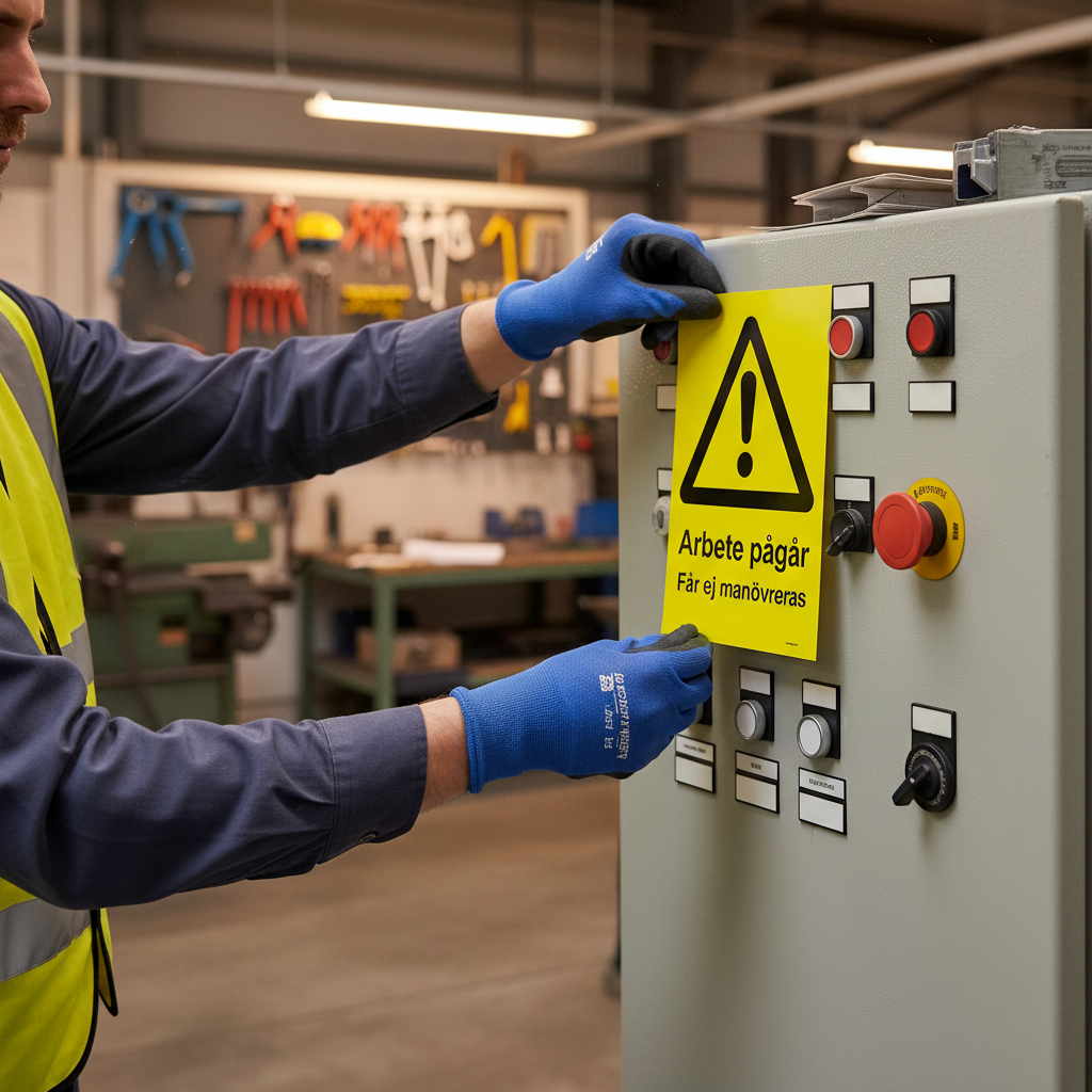 Premium Warning Sign for Ongoing Work - Durable Materials, Multiple Sizes and Mounting Options for Safety in Various Environments