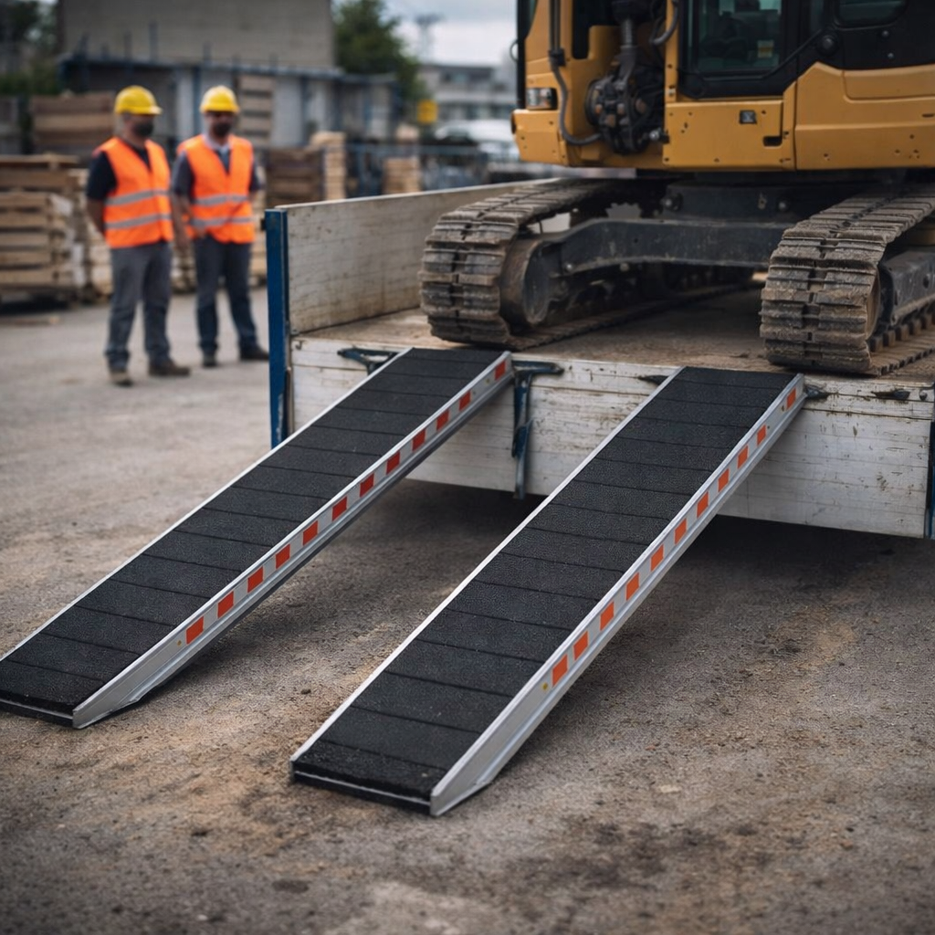 Steel Track Ramps – 4000mm x 720mm – Heavy Duty – Industrial Use