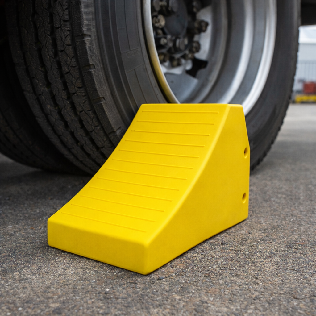 Heavy Duty Wheel Chocks – 37cm W x 40cm H x 62cm L – Industrial Grade – Vehicle Safety