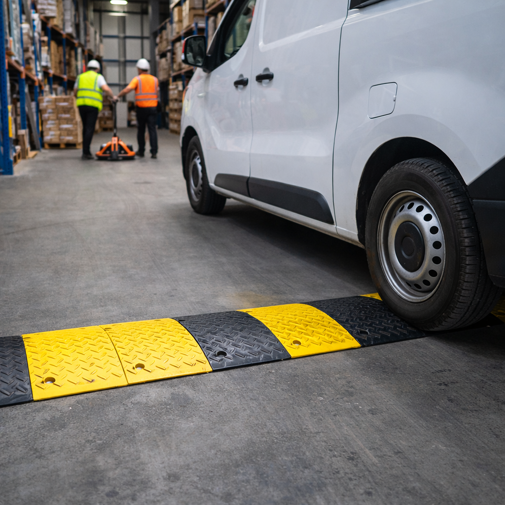 Speed Bump – 6500mm x 450mm x 60mm – Heavy Duty with Steel Plate – Commercial Use