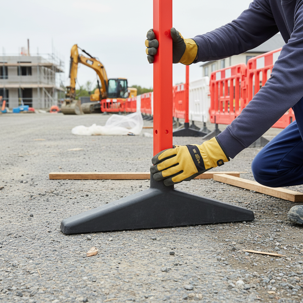 Premium Replacement Standard Barrier Foot for Long-Life Usage with Tough Recycled Rubber Polymer Construction | Barriers Co