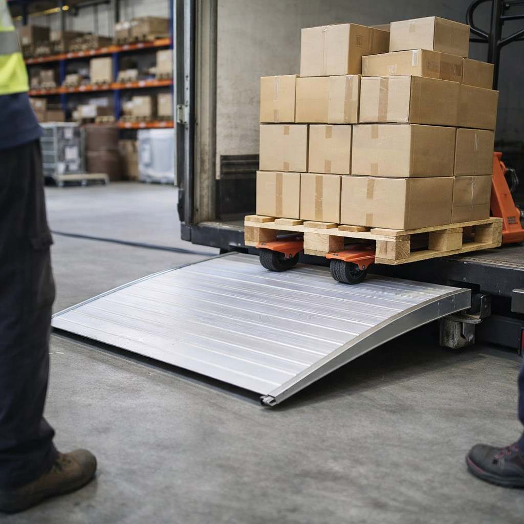 Loading Bridge Ramp – 85mm High – Aluminium – Commercial Use