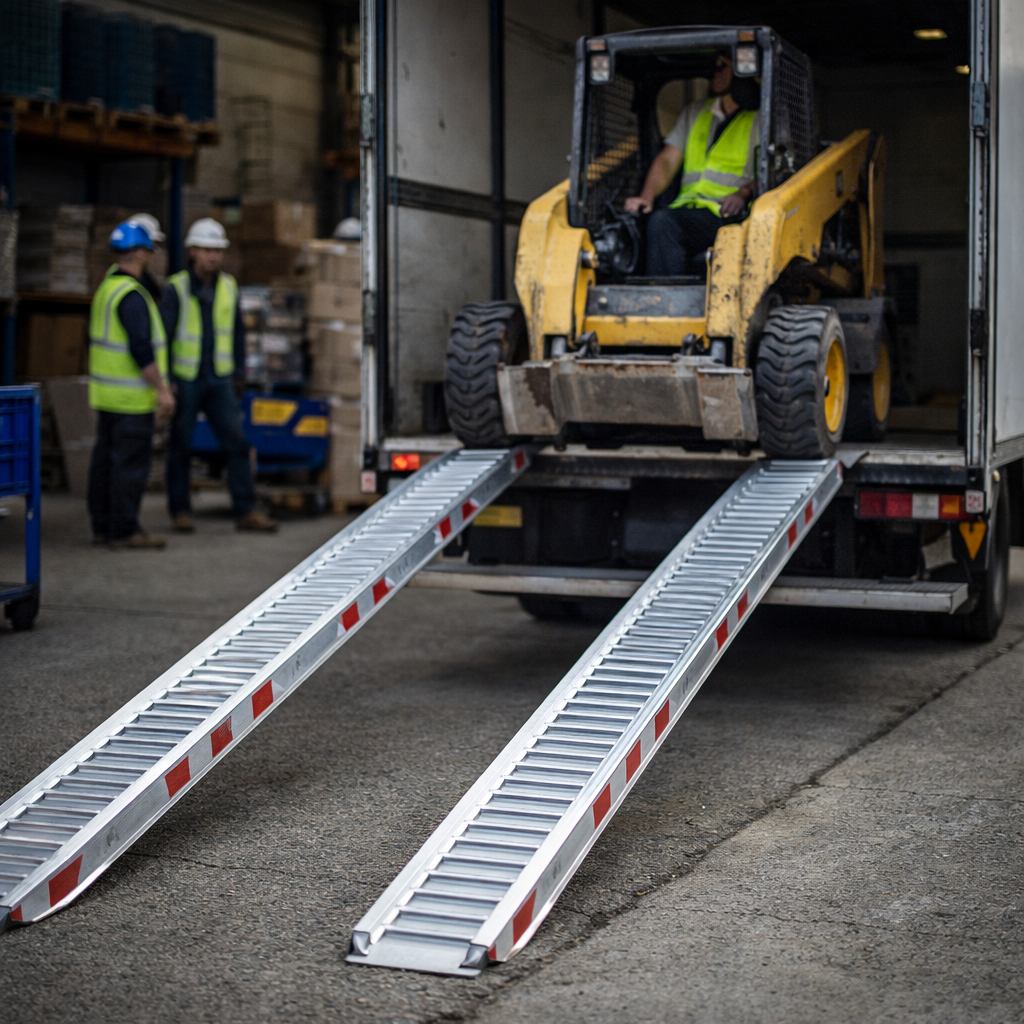 Aluminium Loading Ramps – 4500x300mm – 1050kg Capacity – Professional Vehicle Use