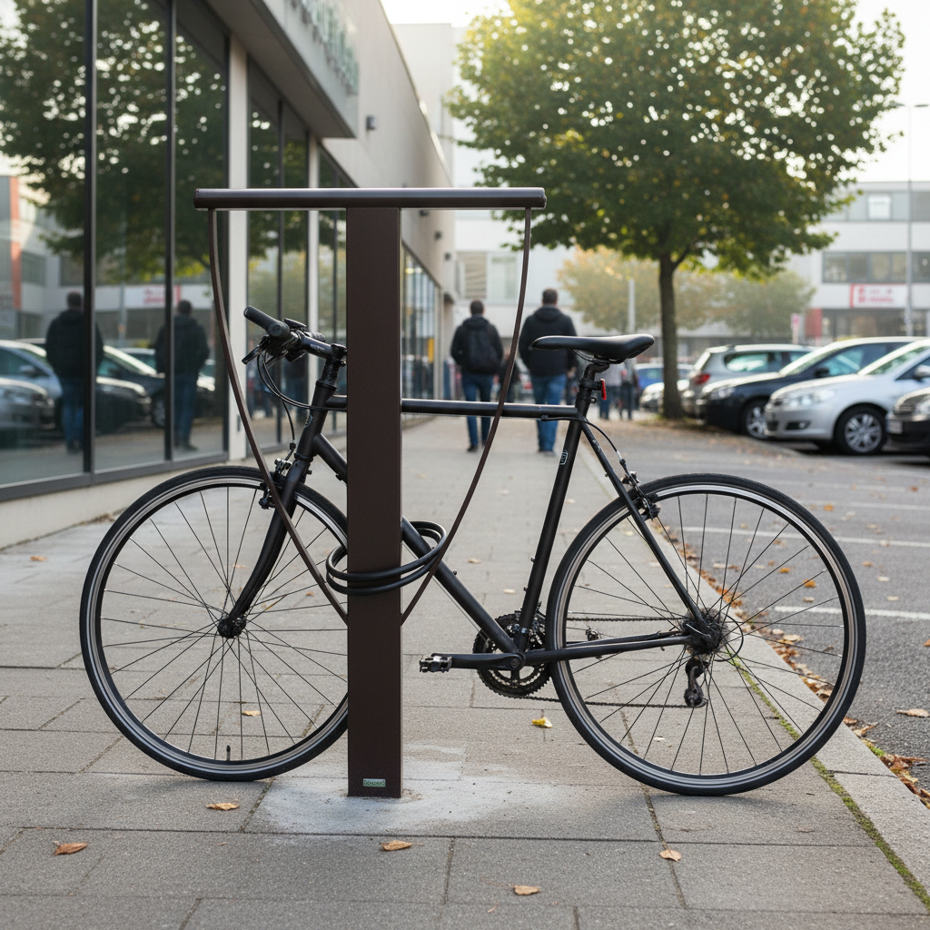 Premium Compact Bike Stand with Dual Fixing Points, Galvanised Steel Construction and Trendy Design for... | Barriers Co