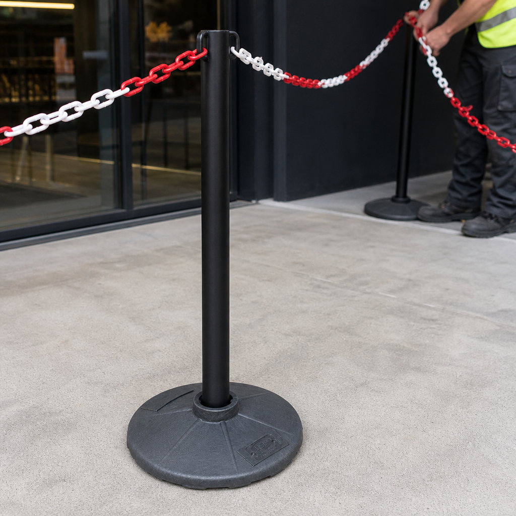 Support Base for Post and Chain System 3kg for Indoor & Outdoor Use