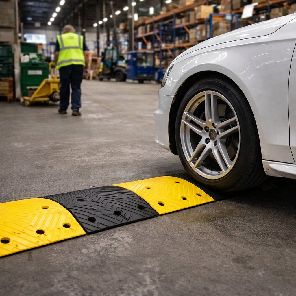 Speed Bump Kit – 75mm High x 1.5M Length – High Visibility – Traffic Control