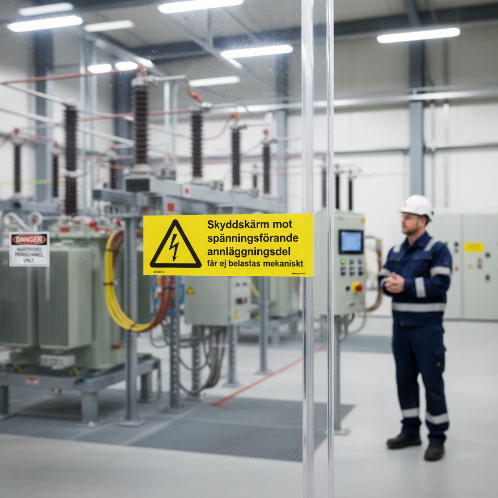Premium Warning Sign for Safety with Self-Adhesive, Plastic, Magnet, and Aluminum Options - Indoor Use