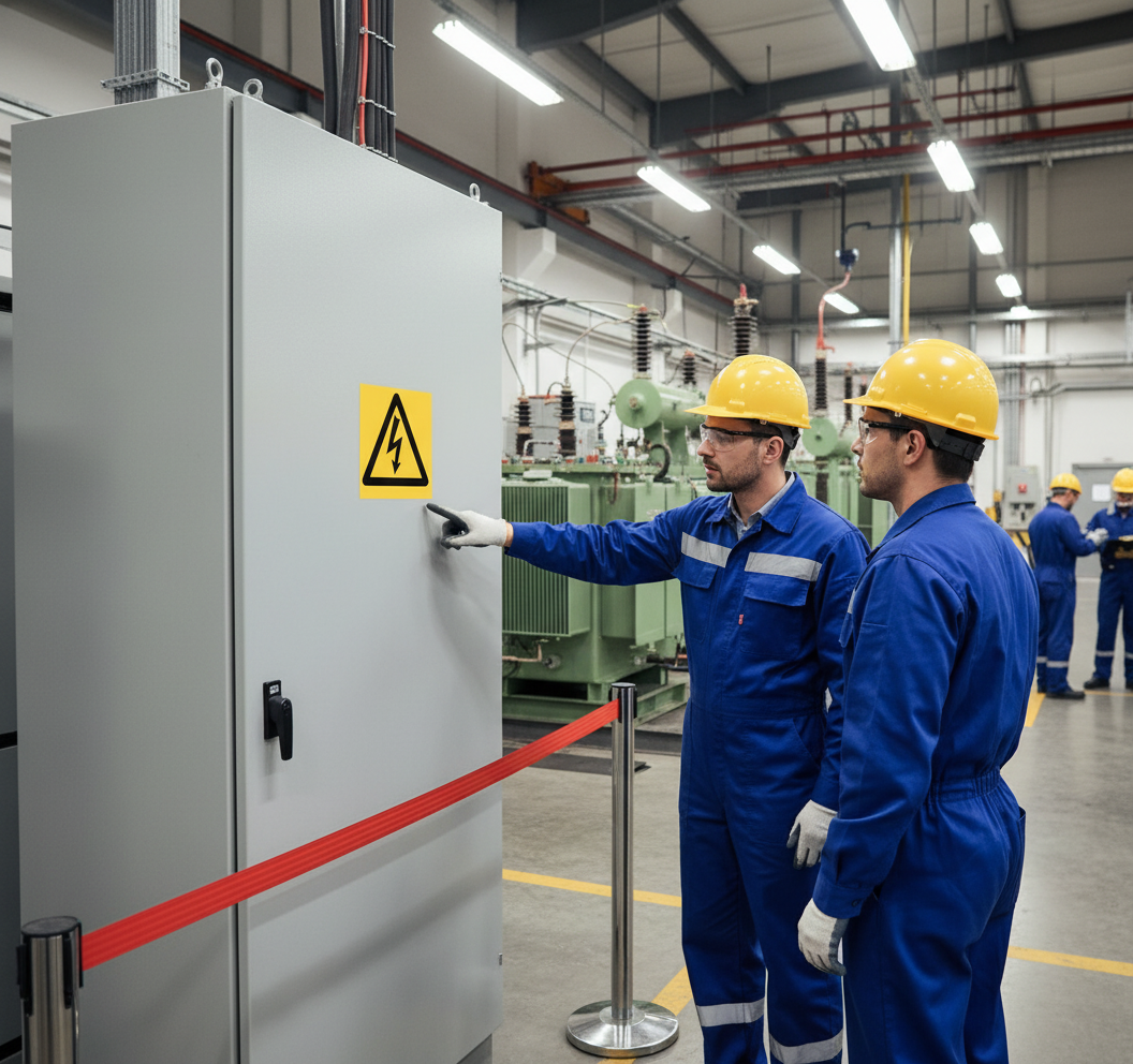 Premium Warning Sign for Electrical Voltage - Multiple Variants with Durable Materials and Easy Installation Options