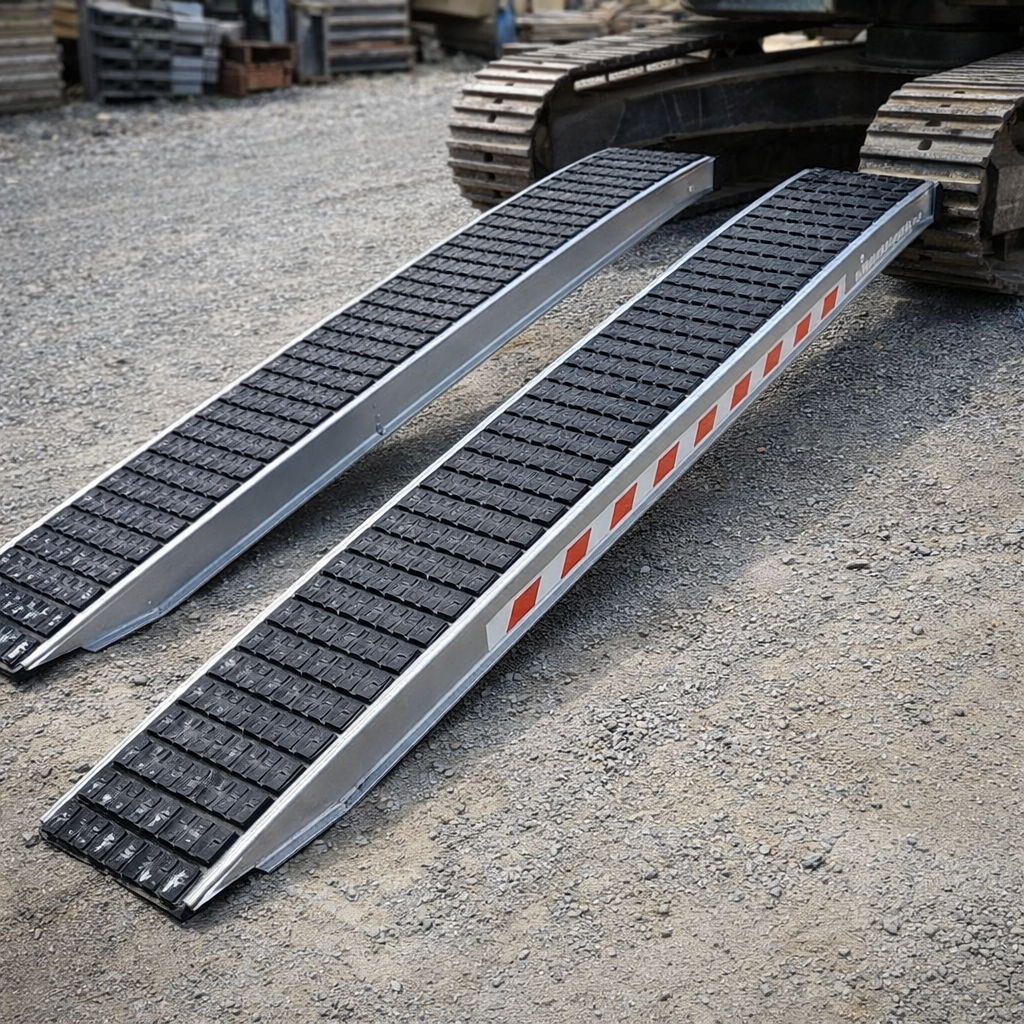 Steel Track Ramps – 4500mm Length – 7659kg Capacity – Industrial Use