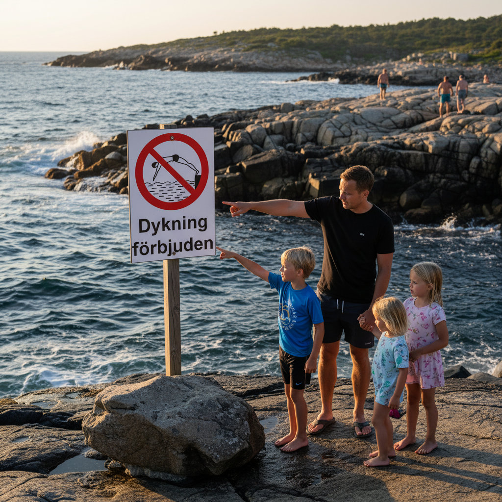 Premium No Diving Prohibition Sign in Various Materials and Sizes for Workplace Safety
