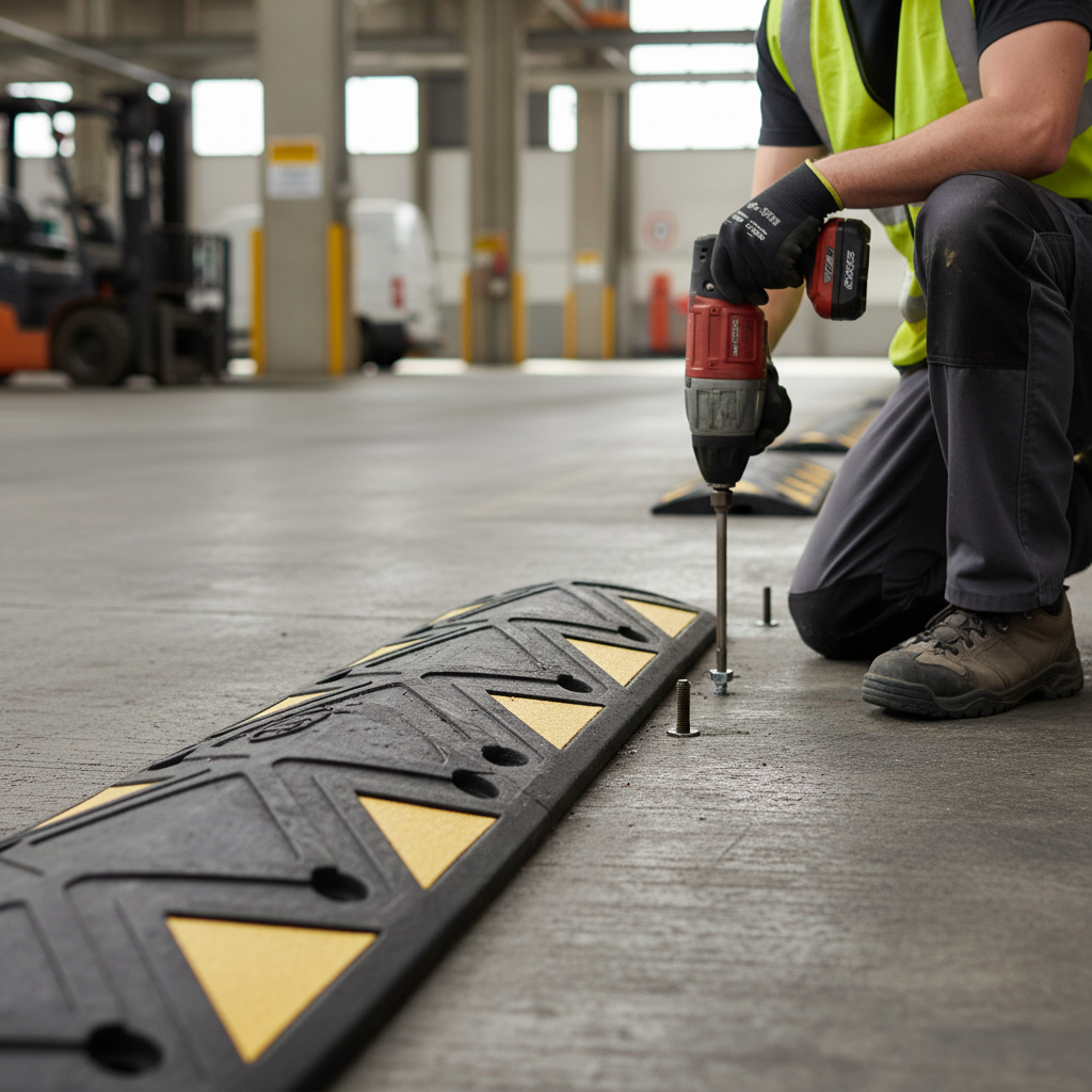 Premium Heavy Duty Speed Bump Centre Section - 50mm & 75mm Options for Enhanced Road Safety