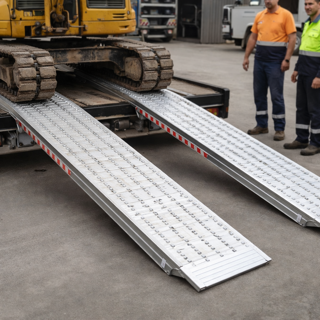 Heavy Duty Loading Ramps – 4000mm x 600mm – 19,000kg Capacity – Industrial Use