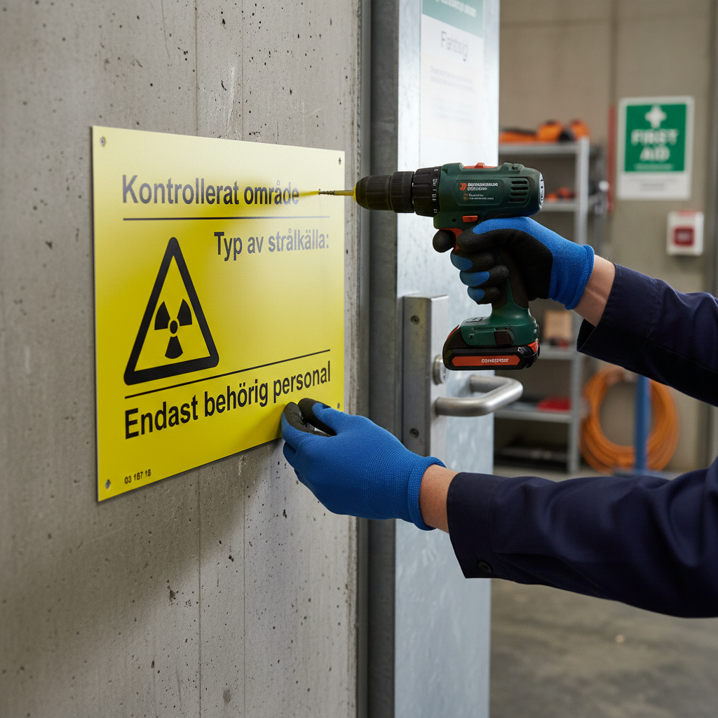 Premium Warning Sign for Controlled Areas - Multiple Sizes and Materials for Professional Safety Marking