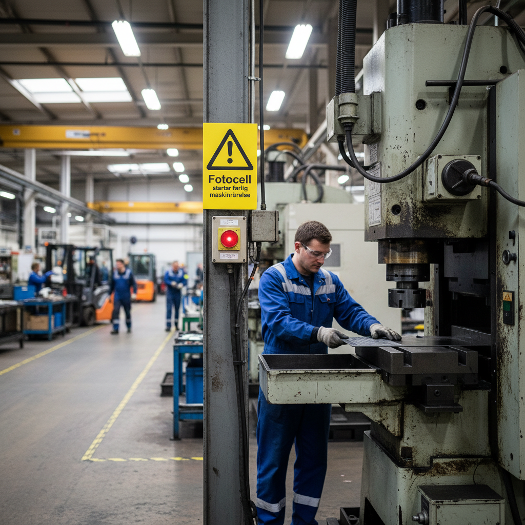 Premium Warning Sign for Hazardous Machinery with Multiple Mounting Options and Sizes for Workplace Safety