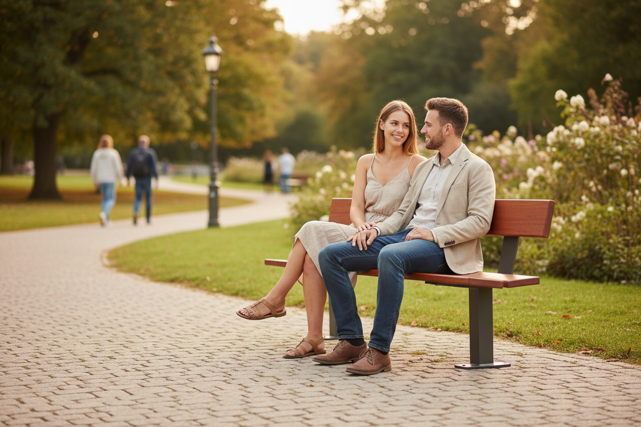 Premium Wooden Pagoda Seat Bench 1.8m - Durable Hardwood with Comfortable Design - side view | Barriers Co
