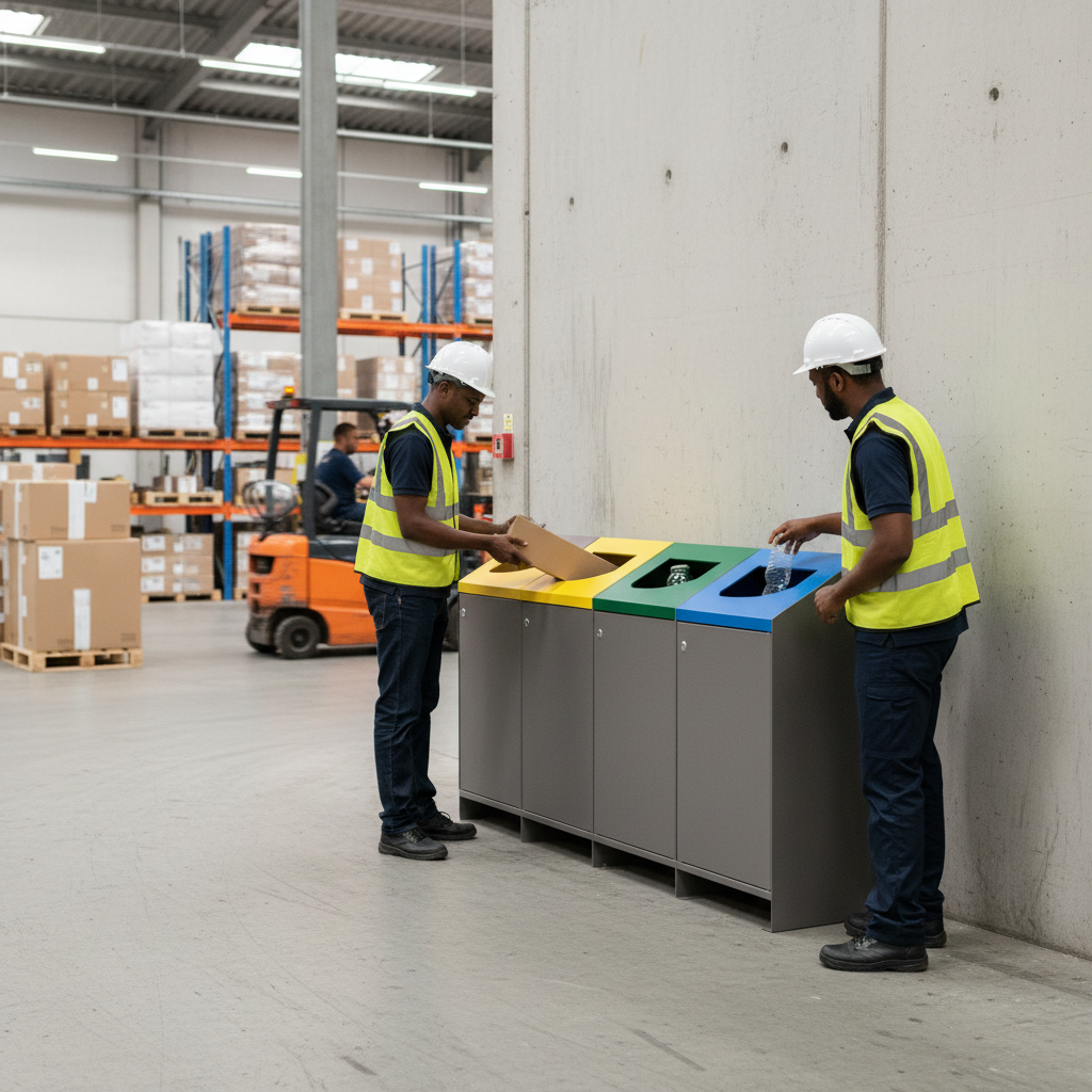 Premium 100L Selective Sort Recycling Bin Kit with Galvanised Steel Structure for Urban Waste... - side view | Barriers Co