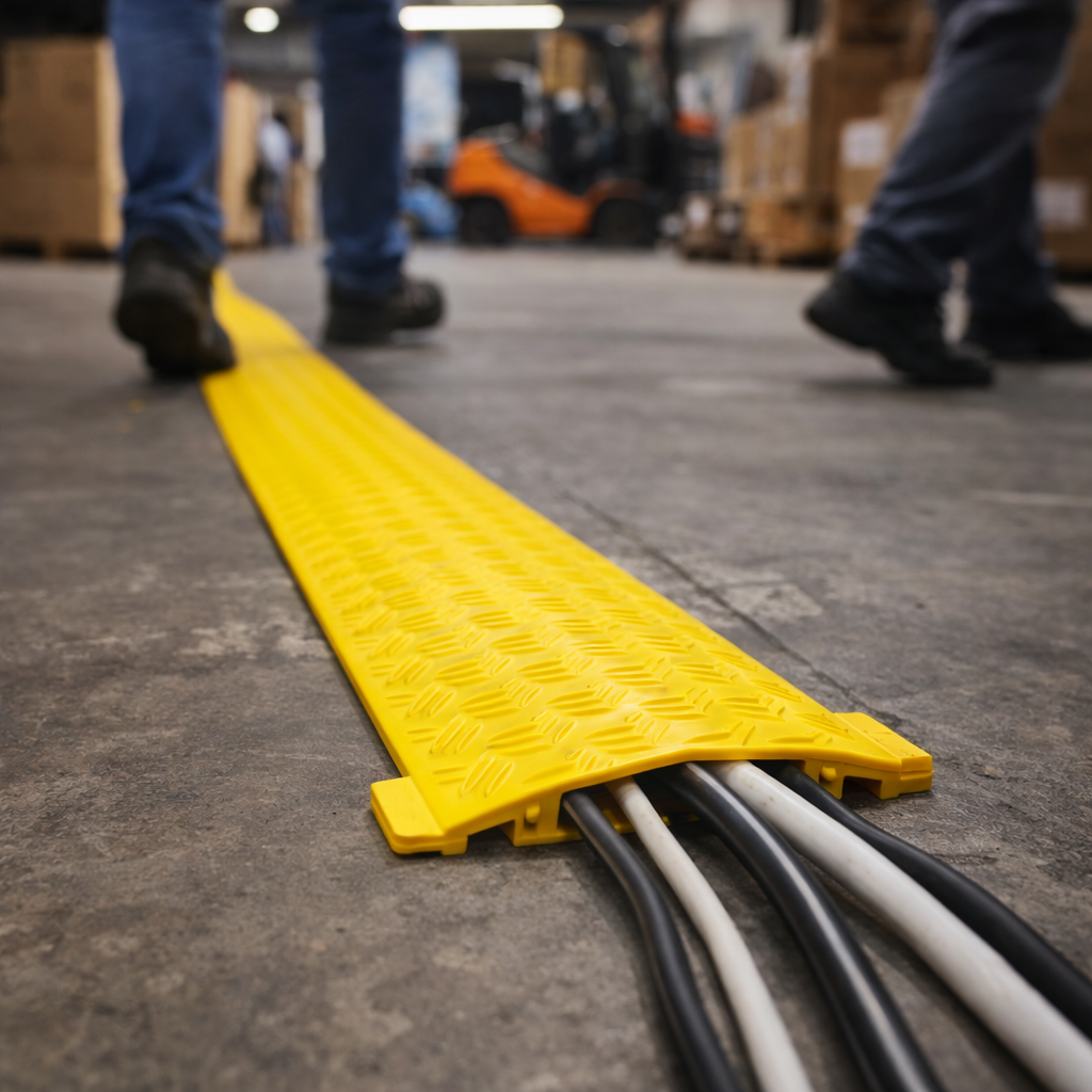 Cable Cover – Yellow – 20mm Height – Cable Protection