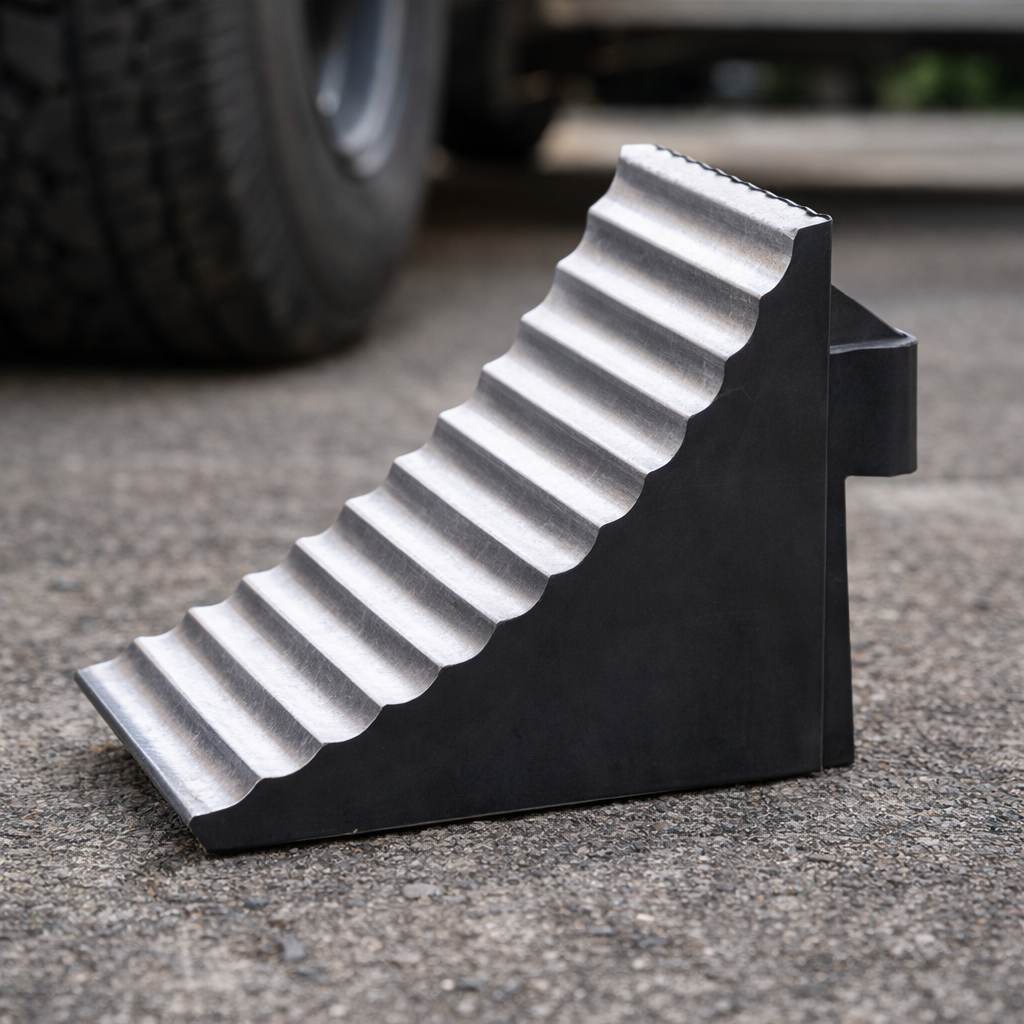 Wheel Chock – 26 x 16 x 19cm – Anti-Slip, Lightweight – Vehicle Safety