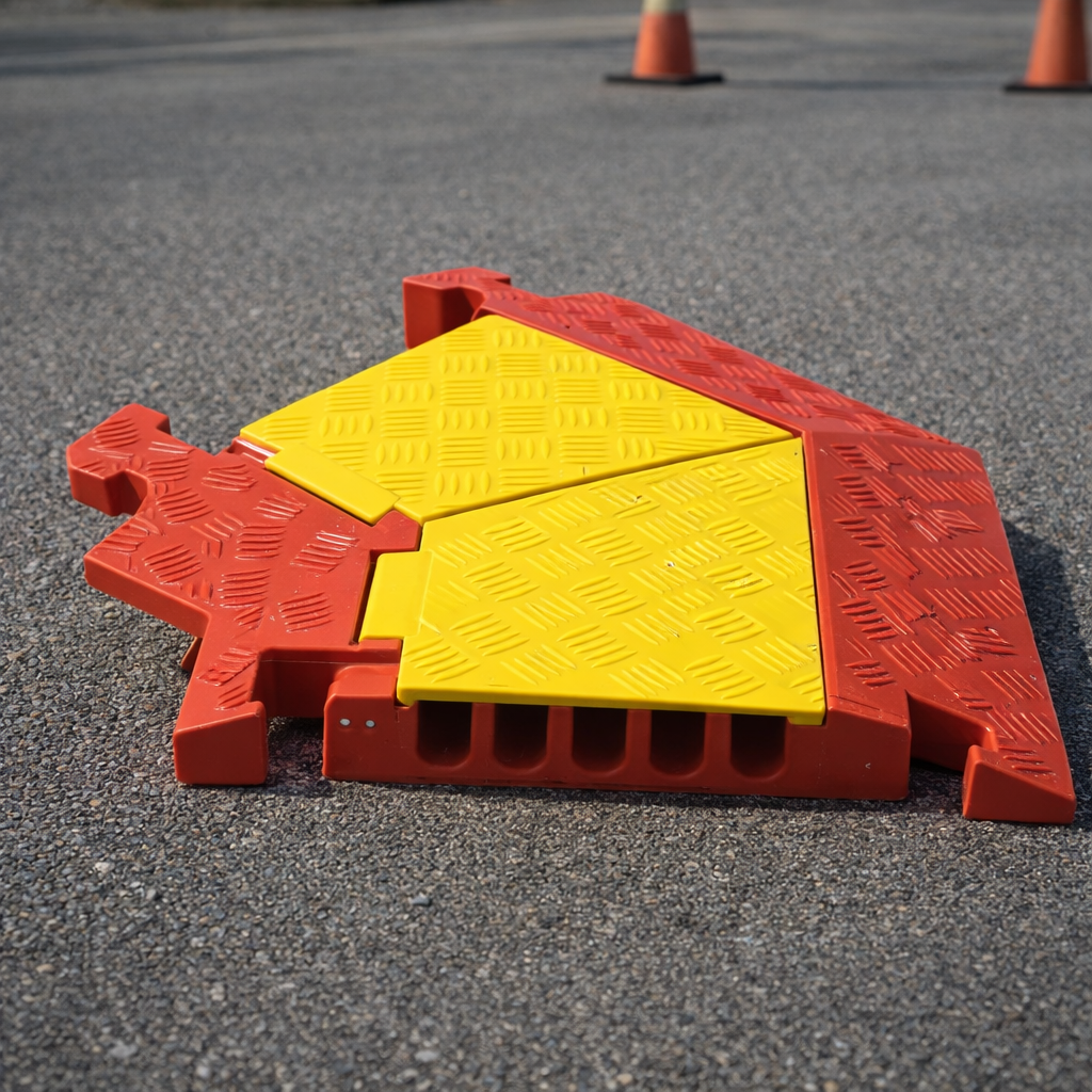 5 Channel Cable Protector – 45° Left Turn – Heavy Duty – Commercial Use