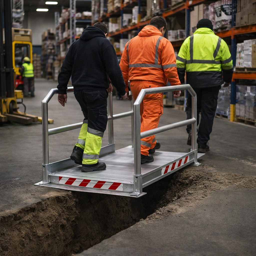 Pedestrian Walkway Bridge – 1000mm Wide – 400kg Capacity – Commercial Use