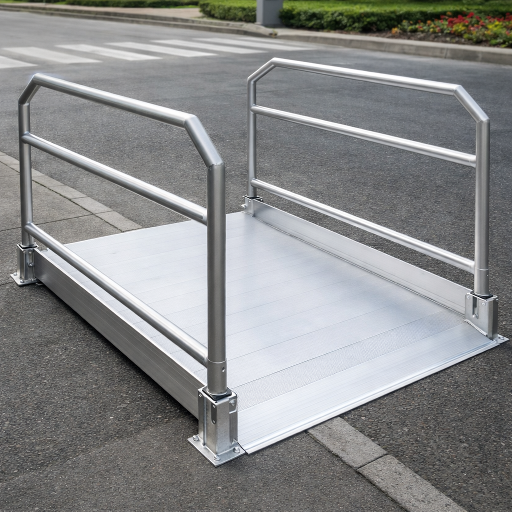 Pedestrian Ramps with Handrails – 1390mm Long – 400kg Capacity – Public & Private Use