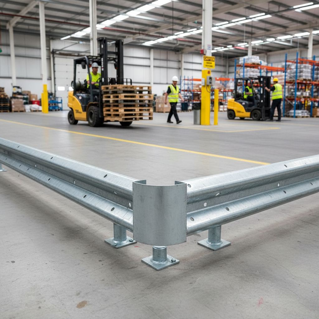 Premium Flexible Fabricated External Corner Barrier - Galvanised Steel for Pillar Protection and Building Corners - Detail Vi