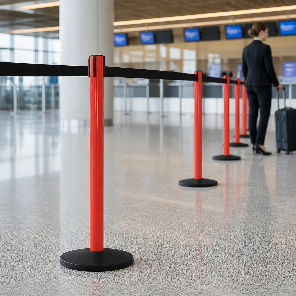 Belt Barrier System 3.4m x 50mm for Safety Management