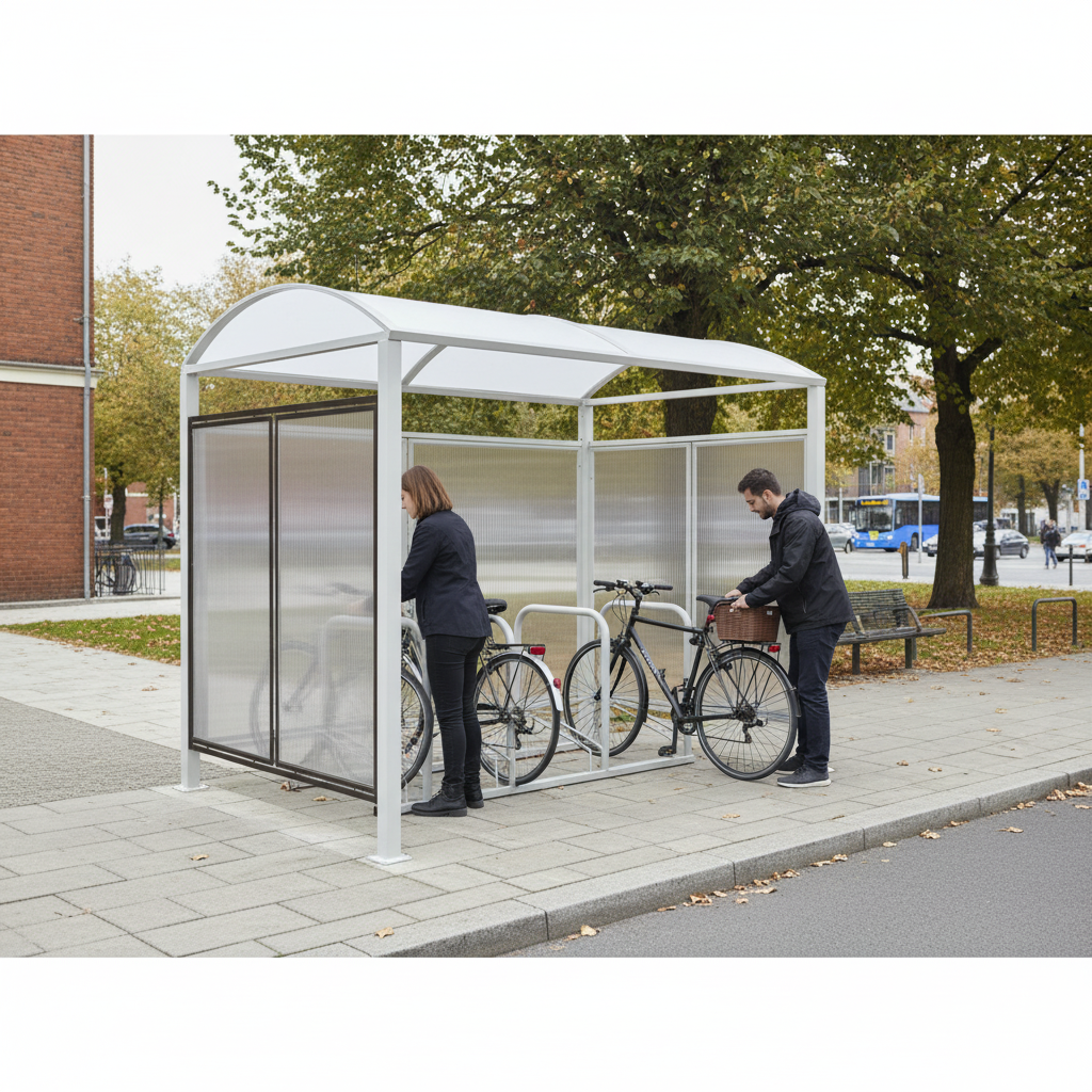 Premium Bike Shelter Side Cladding Panels for Enhanced Wind and Rain Protection - High-Quality Professional Grade for Industr