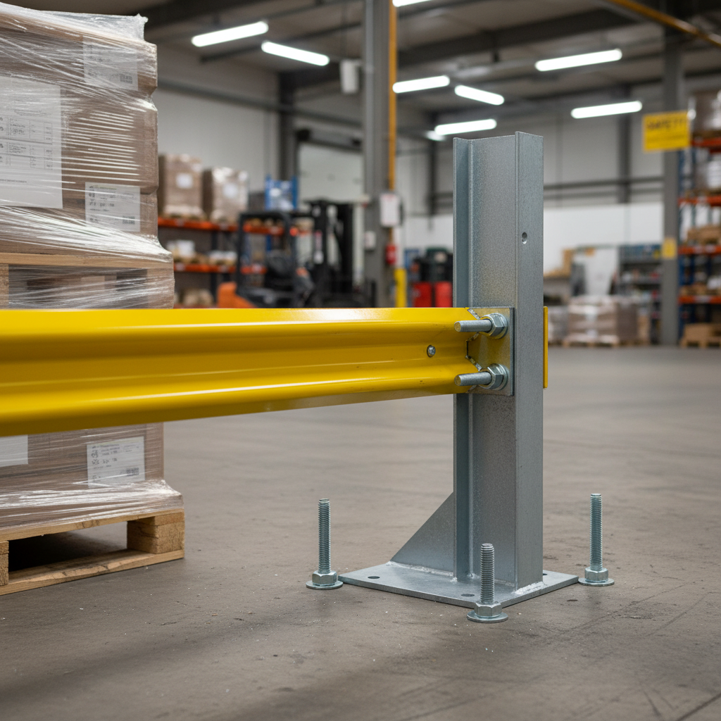 Premium 760mm Bolt Down RSJ Barrier Post - Heavy Duty Galvanised Steel for Maximum Support | Barriers Co