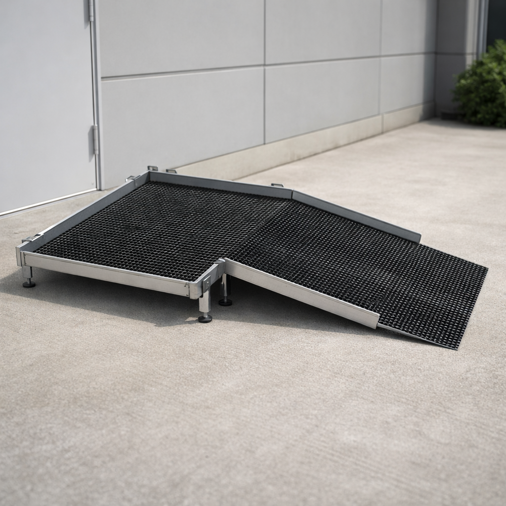 Aluminium Modular Ramp Kit – 900mm x 1250mm – Without Handrails – Wheelchair Access