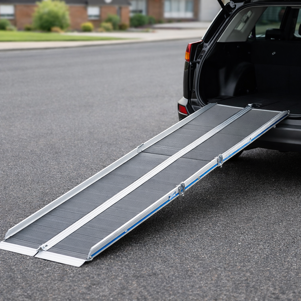 Multi-Fold Wheelchair Ramp – 6ft to 9ft – 350kg Capacity – Car Access