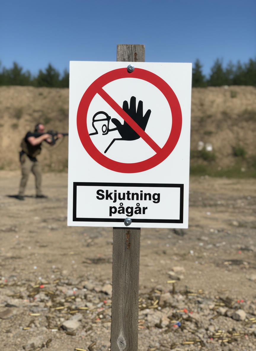 Premium Prohibition Sign for Shooting Area - Durable Materials, Various Sizes and Mounting Options for Safety