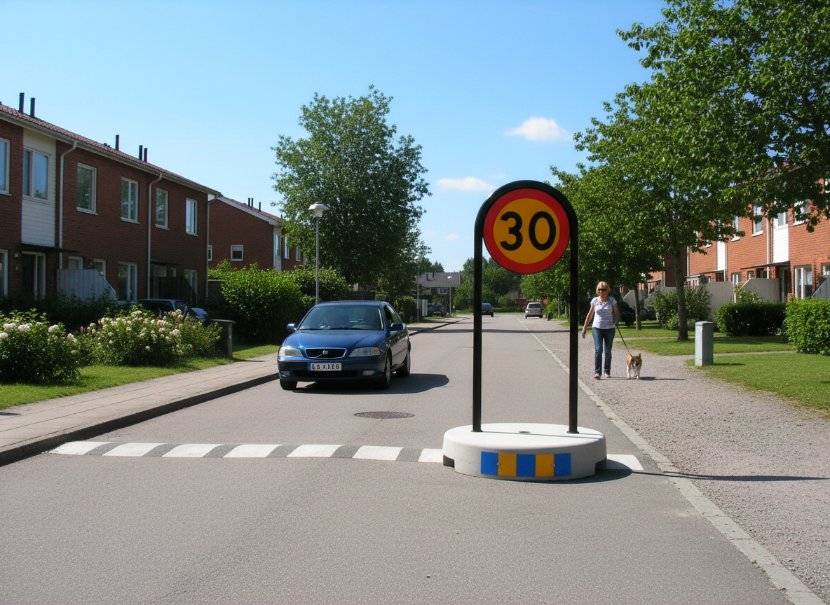 Premium Traffic Sign Arch 1.5m with Custom Speed Sign for Road Safety - High-Quality Professional Grade for Industrial and Commercial Applications