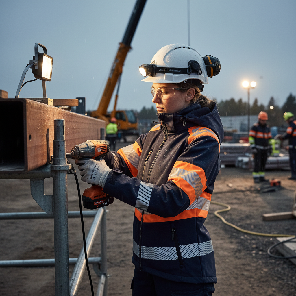Professional Women's Softshell Jacket - Hi-Vis Orange, Windproof & Waterproof with Detachable Hood