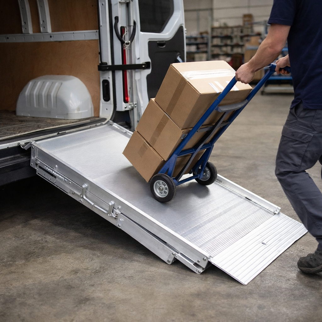 Heavy Duty Folding Van Ramp – High Capacity – Commercial Use