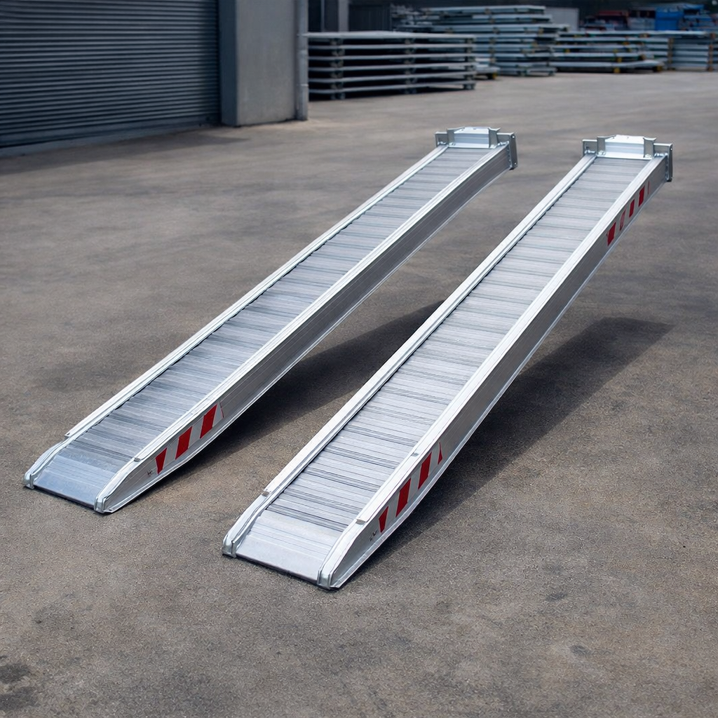 Aluminium Loading Ramps – 4000x360mm – 3435kg Capacity – Plant & Mini Digger Use