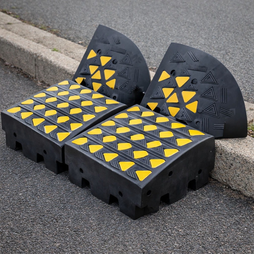 Rubber Kerb Ramp Kit – 200mm High – Heavy Duty – Vehicle Access