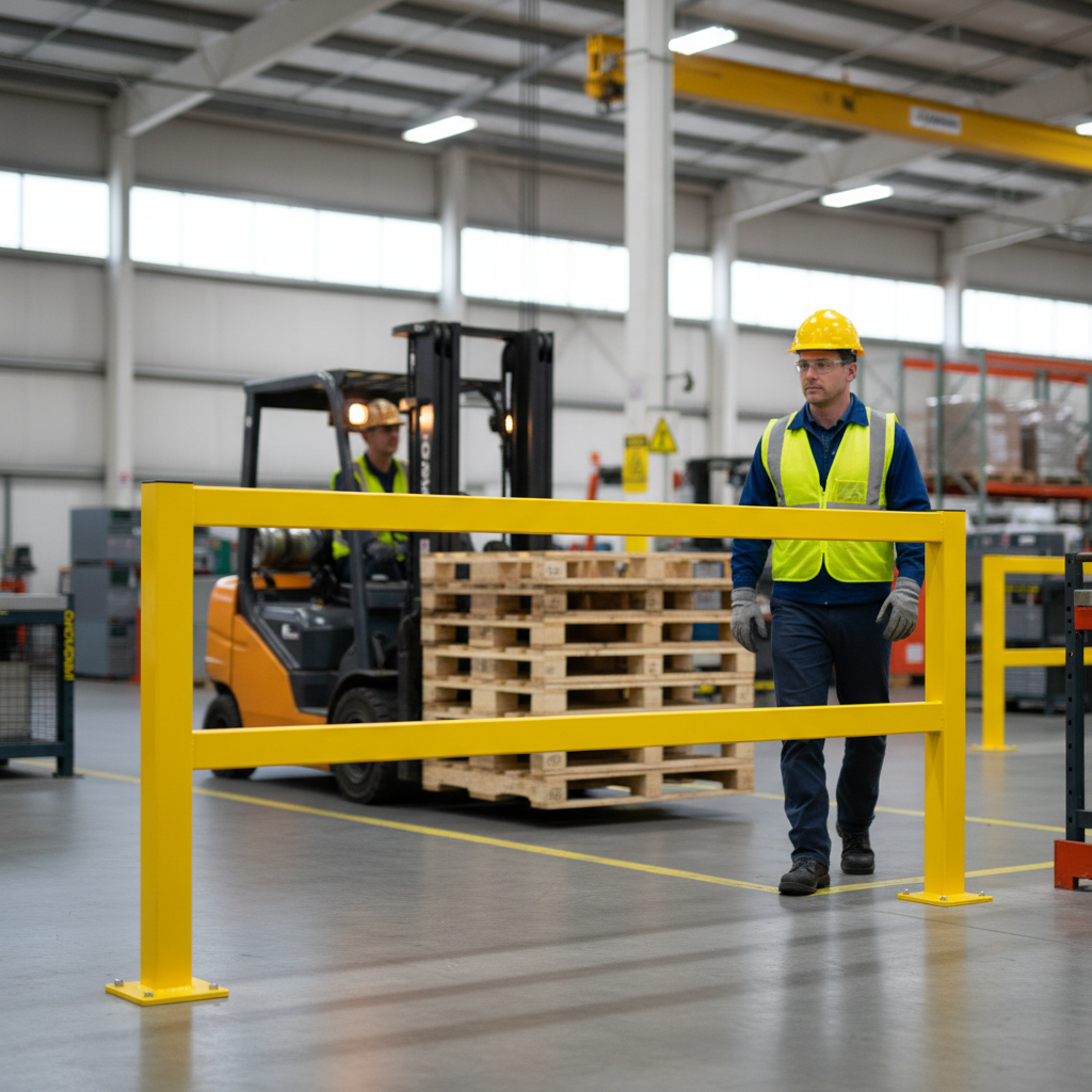 Premium Heavy Duty Barrier Extension Kit for Railing Systems with Adjustable Length Options and... - side view | Barriers Co
