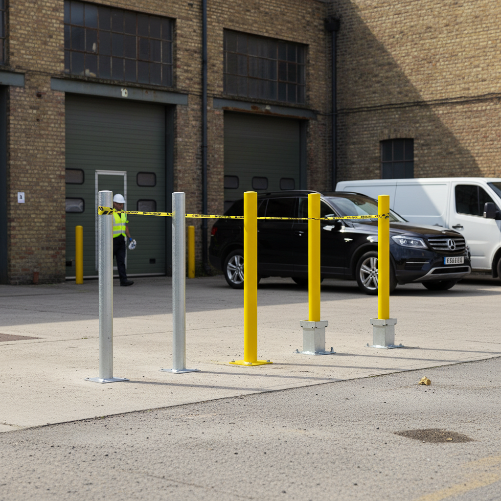 Premium Removable Galvanised Bollard 1000mm with Multiple Diameter Options for Industrial and Pedestrian Use