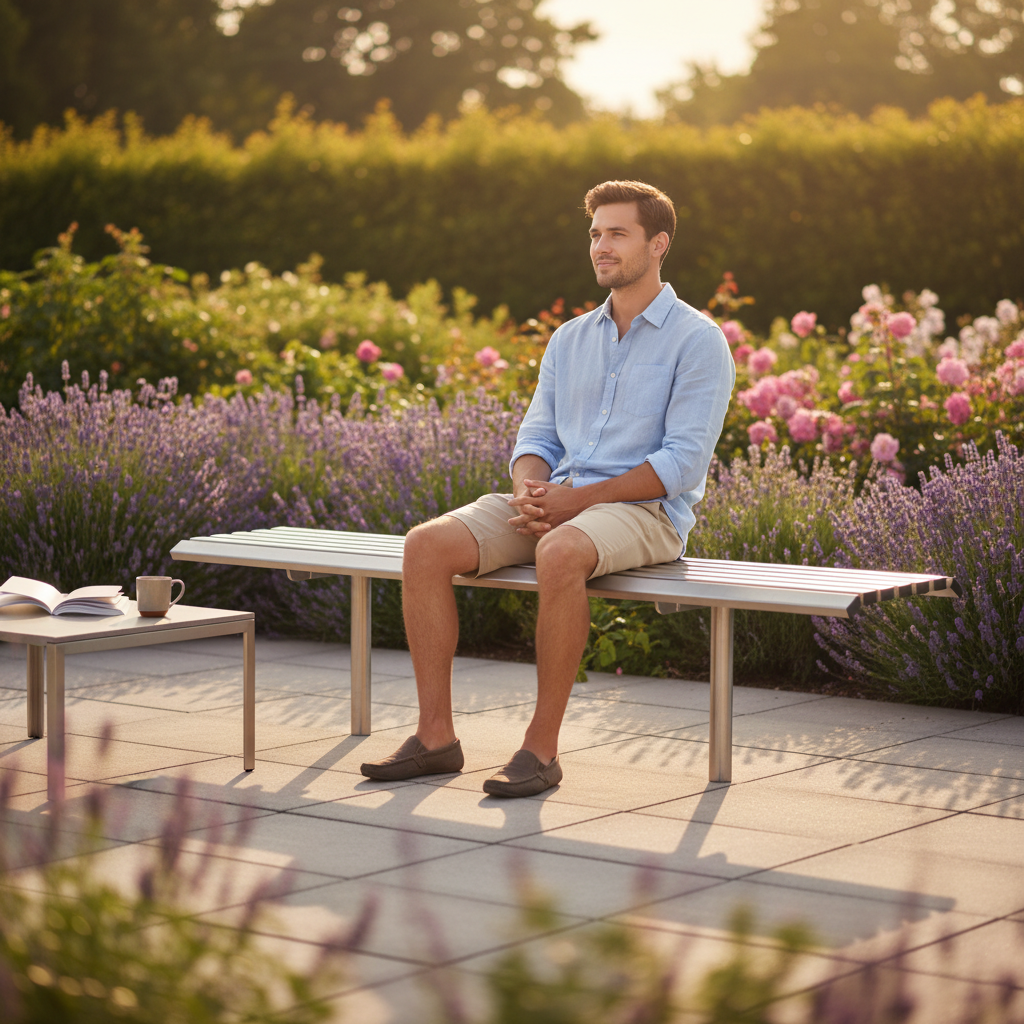 Premium Backless Bench 1.8m with Ergonomic Design for Public Spaces - Durable and Weather-Resistant - Detail View | Barriers